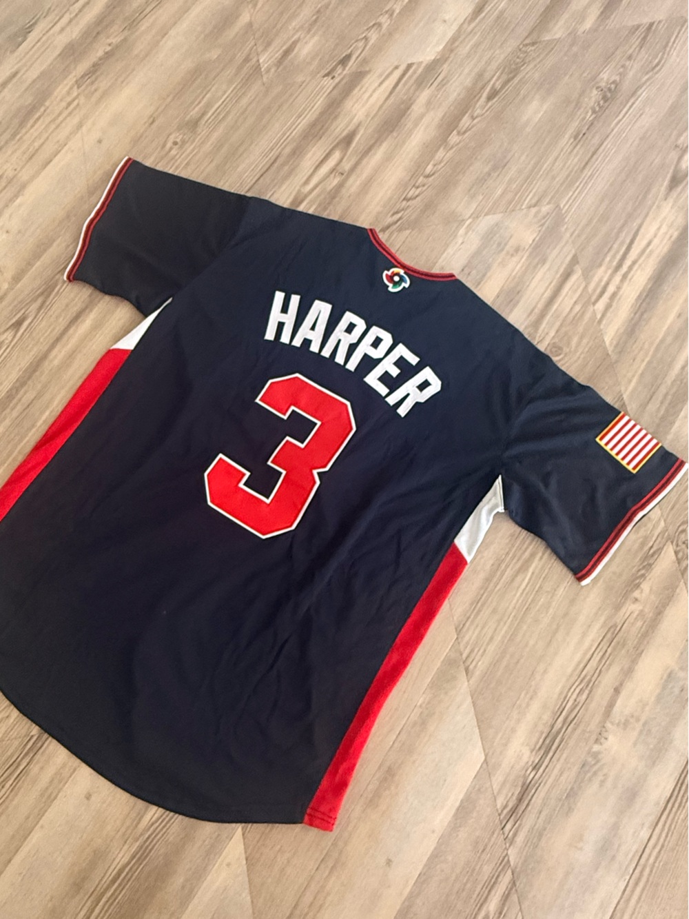 Men’s Bryce Harper Navy USA Baseball 2026 World Baseball Classic Jersey